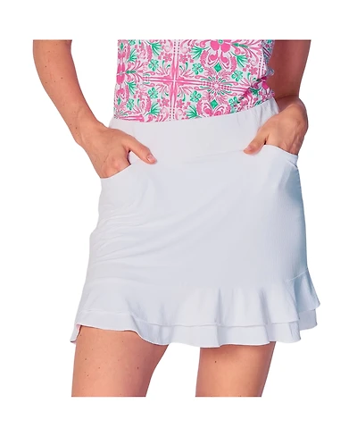 G Lifestyle Clothing Women's Double Ruffle Skort