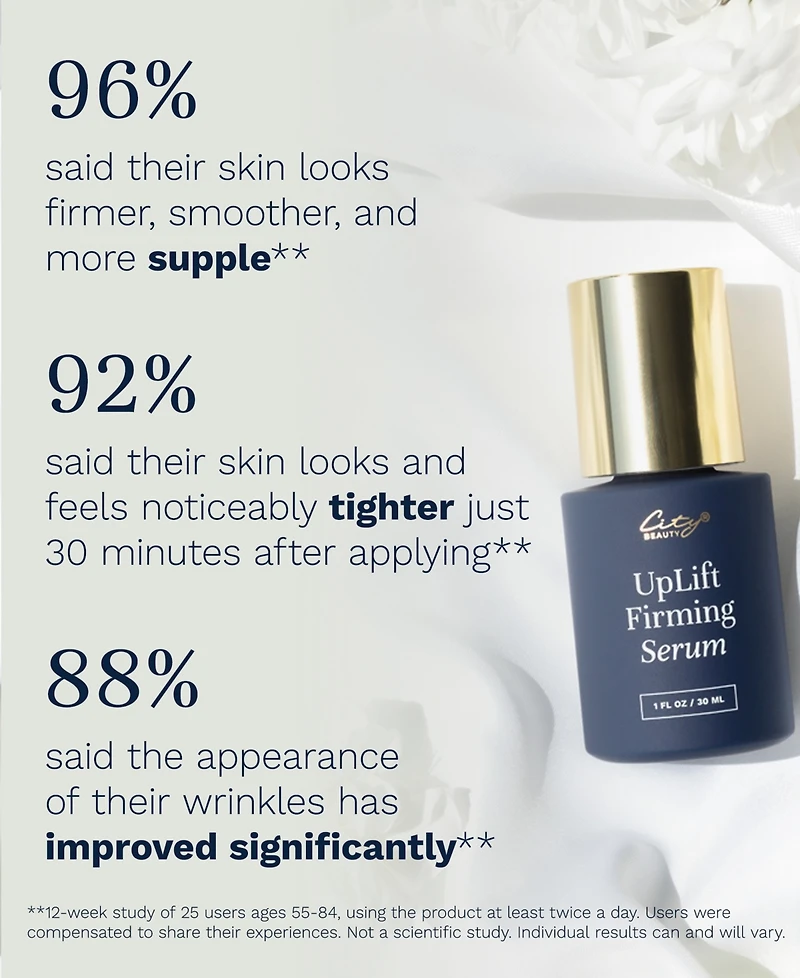 City Beauty Skin UpLift Firming Serum, 1.0 Fl Oz/30 Ml