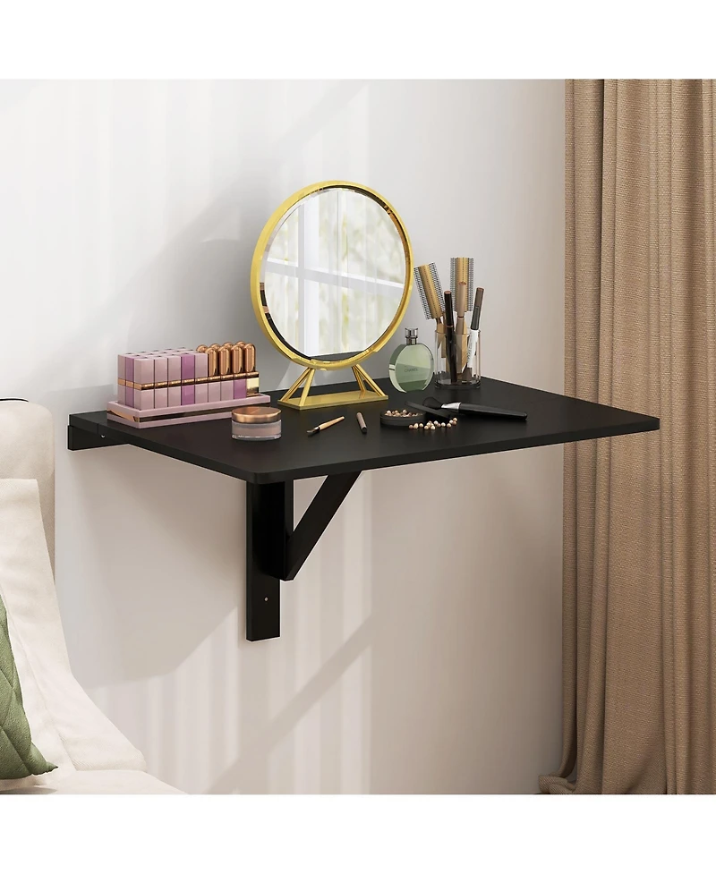 Gouun 31.5 x 23.5 Inch Wall Mounted Folding Table for Small Spaces