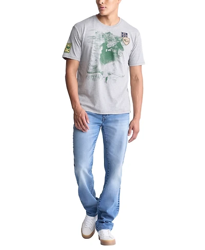Buffalo David Bitton Men's Graphic Patch T-Shirt