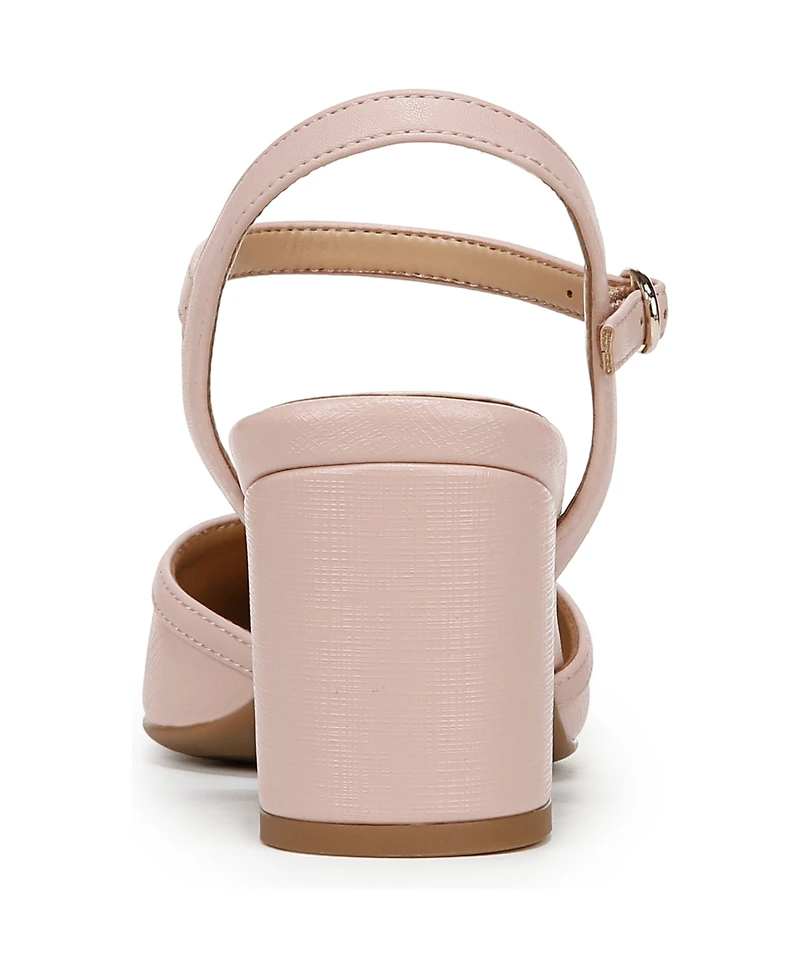 Naturalizer Wave Square Toe Ankle Strap Pumps
