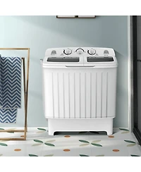 Gouun 20 lbs Portable Washing Machine with Built-in Gravity Drain