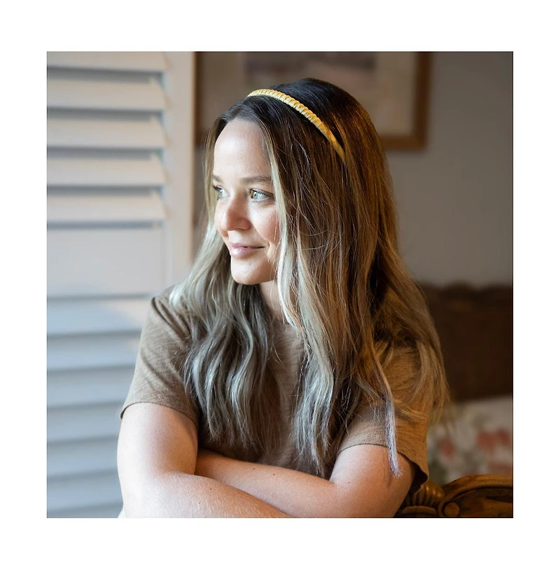 Thin Solid Headband - Pale Yellow