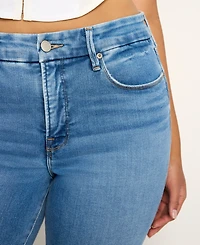 Good American Women's Soft-Tech Legs Straight Jeans