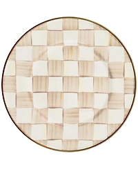 Mackenzie-Childs Mocha Check Salad Plate