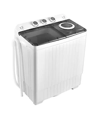 Gouun 26 Lbs Twin Tub Portable Washing Machine with Built-In Drain Pump