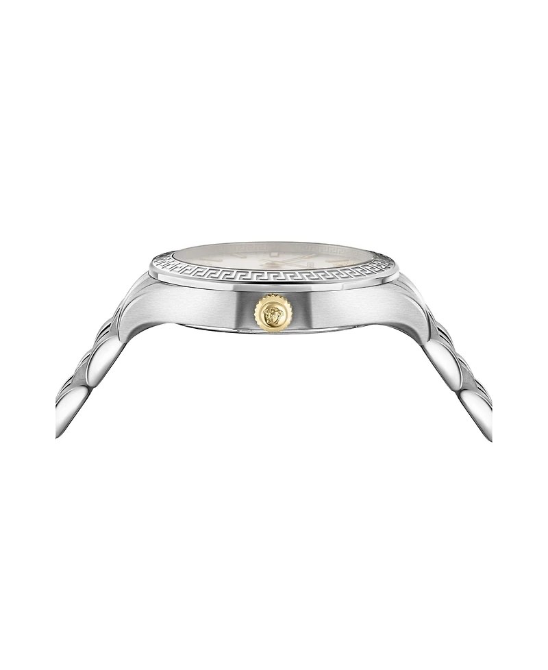 Versace Hellenyium Silver Stainless Steel Bracelet Watch, 36mm