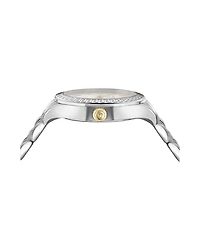 Versace Hellenyium Silver Stainless Steel Bracelet Watch, 36mm