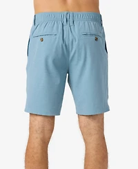 O'Neill Men's Reserve Light Check Scallop Elastic Waist Shorts