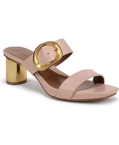 Naturalizer Women's Ida Square Open Toe Slide Dress Sandals