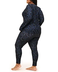 Adore Me Plus Janise Pajama Long Sleeve Top & Leggings Set