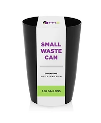Small Trash Can with Open Top for Compact and Tight Spaces – 1.58 Gallon Capacity