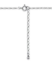 Macy's Oxidized Beaded Open Circle Pendant Necklace