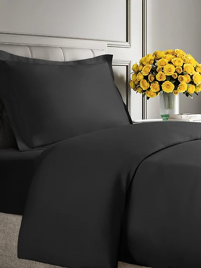 Premium Microfiber Duvet Cover Set - Twin Cream