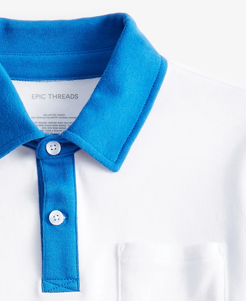 Epic Threads Little & Big Boys Colorblocked Polo, Exclusively at Macy's