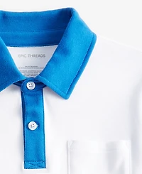 Epic Threads Little & Big Boys Colorblocked Polo, Exclusively at Macy's
