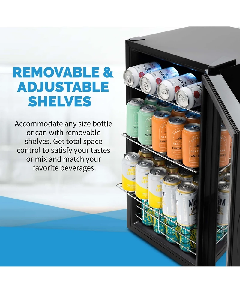 Newair Limited Edition Anniversary Series 100 Can Beverage Fridge