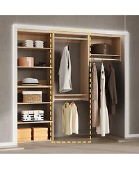 Lovmor Double Hanging Closet Unit - Modular Closet System For Hanging