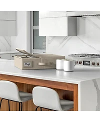 Sorbus Hard Shell Coffee Mug Storage Case - Stylish & Protective Storage for 12 Mugs/Glassware, Compact Design