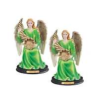 Fc Design "2-pc Gift Set" 12"H Abundia Angel Statue Angel of Abundance Holy Figurine Statue Ornament Home Room Office Decor and Perfect Gift Ideas for