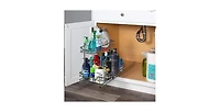 Florida Brands 2 Tiers Under the Sink Organizer and Storage Pull Out 11 x 21 In