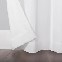 Lindstrom Textured Draft Shield Fleece Insulated Room Darkening Grommet Curtain Panel