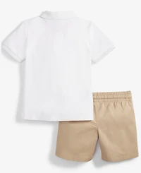 Epic Threads Toddler Boys 2T-4T Baseball Polo & Shorts Set, Exclusively at Macy's