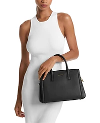 Michael Kors Laila Medium Leather Satchel