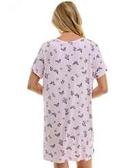 Roudelain Women's Printed Short-Sleeve Sleepshirt
