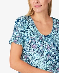 Ellen Tracy Women's Short Sleeve Chemise