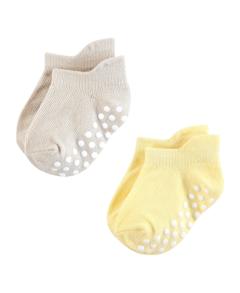 Hudson Baby Girls Non-Skid No-Show Socks