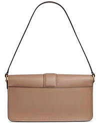 Donna Karan New York Valley Stream Leather Buckle Shoulder with Removable Strap