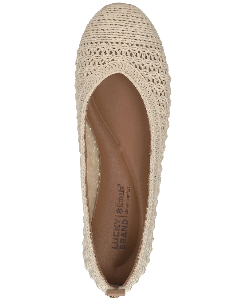 Lucky Brand Women's Emmielu Woven Ballet Flats