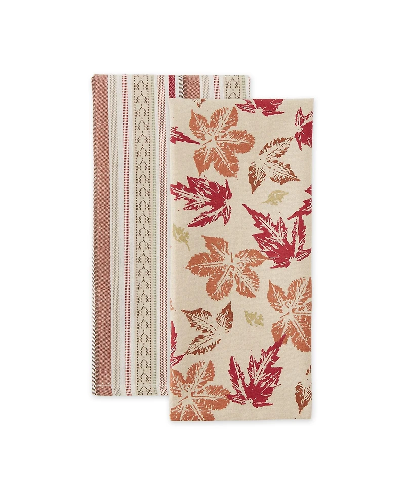 Design Imports Assorted Dishtowel, Set of 2
