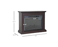Indoor Electric Fireplace Heater – Remote Controlled with Customizable Warmth and Elegant Flame Display