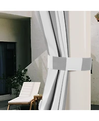 Awesome Home Outdoor Cabana Stripe Uv Protected Privacy Tab Top Curtain Panel, 52"x84"