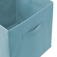 Casafield Set of 6 Fabric Storage Cube Bins, Red - 13" Collapsible Foldable Cloth Baskets for Shelves and Cubby Organizers