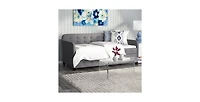 Slickblue Tufted Polyester Linen Twin Daybed with Trundle