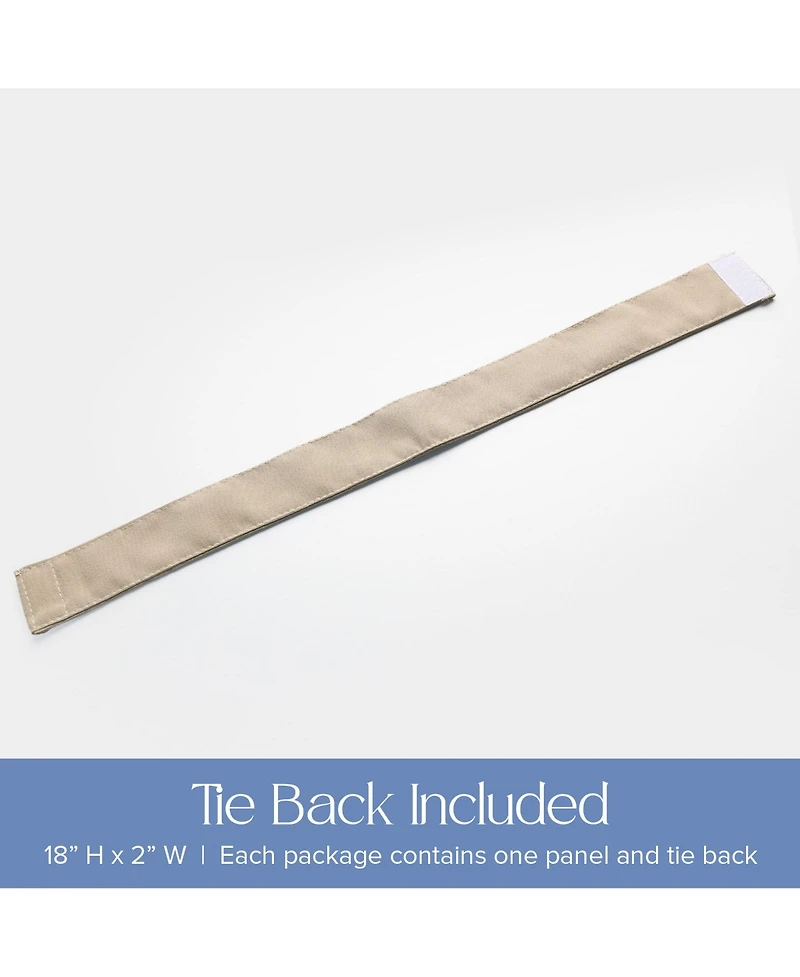 Awesome Home Outdoor Cabana Solid Uv Protected Privacy Tab Top Curtain Panel, 52"x108"