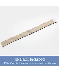 Awesome Home Outdoor Cabana Solid Uv Protected Privacy Tab Top Curtain Panel, 52"x108"