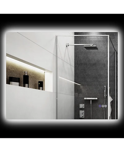 Homcom 32" x 24" Dimmable Led Bathroom Mirror w/ Infinite Color Temp