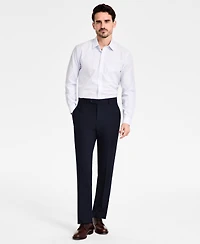 Men's Regular-Fit Non-Iron Spread Collar Tattersall Broadcloth Dress Shirt