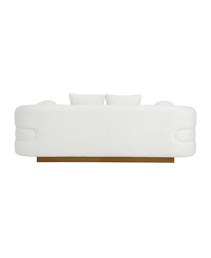 Homelegance 93" White Label Lyman Sherpa Sofa