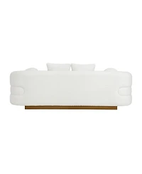 Homelegance 93" White Label Lyman Sherpa Sofa