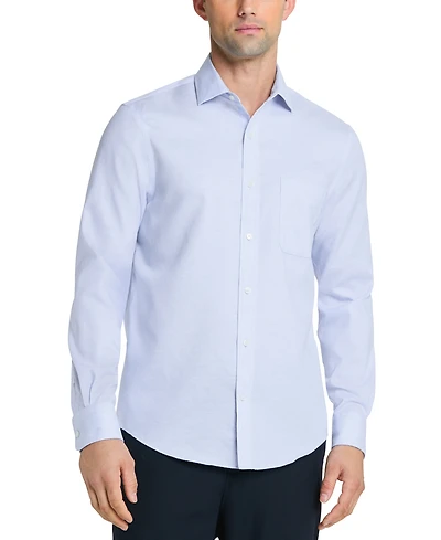 Tommy Hilfiger Mens Regular Fit Linen Dress Shirt