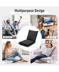 Gouun Adjustable 6 positions Folding Lazy Man Sofa Chair Floor