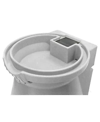 Slickblue Granite 65-Gallon Plastic Urn Rain Barrel with Planter Top for Water Conservation and Garden Use
