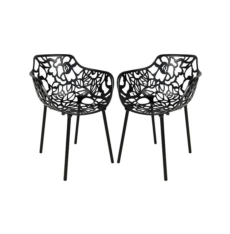 LeisureMod Modern Devon Aluminum Armchair