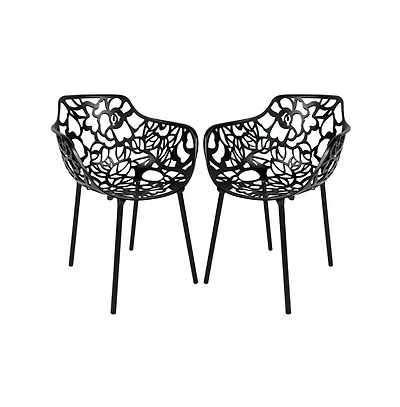 LeisureMod Modern Devon Aluminum Armchair