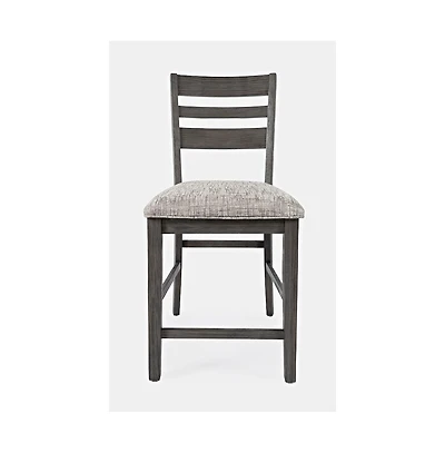 Jofran Altamonte Contemporary Ladderback Upholstered Counter Stool (Set of 2)